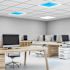 FEIT Vista 2'X2' Troffer Skylight Drop Ceiling LED Fixture, White, Package Of 2