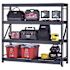 Husky 4-Tier Metal Industrial Duty Garage Storage Unit, 77" X 72" X 24", Black