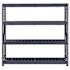 Husky 4-Tier Metal Industrial Duty Garage Storage Unit, 77" X 72" X 24", Black