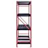 Husky 4-Tier Metal Industrial Duty Garage Storage Unit, 77" X 72" X 24", Red