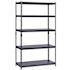 HDX 5-Tier Steel Garage Storage Shelving Unit, 48" X 72" X 24", Silver Vein