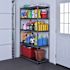 HDX 5-Tier Steel Garage Storage Shelving Unit, 48" X 72" X 24", Silver Vein