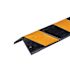 Justrite Rubber Corner Guard 31 1/4 In LG 1/4 In Wd Black/Yellow