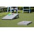 Ledge Lounger Corn Hole-White Boards-Royal Blue Bags-Gray Bags