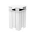 Ledge Lounger Mainstay Industrial Square Trash Bin And Liner-White