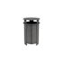 Ledge Lounger Ledge Lounger Mainstay Industrial Round Trash Bin And Liner- Fog