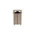 Ledge Lounger Ledge Lounger Mainstay Industrial Round Trash Bin And Liner- Wheat