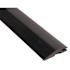 Ngp Vinyl Carpet & Tile Divider Threshold, 3/4" X 3-1/2", Black, 48"