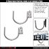 Snap-Loc E-Track Multi-Purpose J-Hook 4 In. Hanger Package Of 2