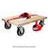 Snap-Loc Wood Dolly Kit With 6" Solid Rubber Casters