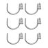 Snap-Loc E-Track Multi-Purpose J-Hook 4 In. Hanger Package Of 6