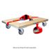 Snap-Loc Wood Dolly Kit With 4" Thermoplastic Casters