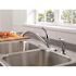 Delta Classic Single-Handle Standard Kitchen Faucet with Side Sprayer in Chrome