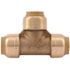 SharkBite 1/2 in. Brass Push-to-Connect Tee Fitting