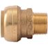 SharkBite 1 in. x 3/4 in. MNPT Brass Push-to-Connect Reducing Connector, Male NPT