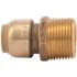 SharkBite 1/2 in. x 3/4 in. MNPT Brass Push-to-Connect Reducing Connector, Male NPT