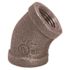 ProPlus 1/2 in. Black Malleable 45-Degree Elbow