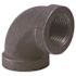 ProPlus 1 in. x 1/2 in. Black Malleable 90-Degree Elbow