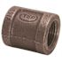 ProPlus 1/2 in. x 3/8 in. Black Malleable Reducing Coupling