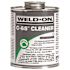 Weld-On C-65 PVC/CPVC/ABS/Styrene Cleaner, Clear, Low VOC, 1/2 Pint (8 fl. oz.)