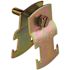 Superstrut 1/2 in. Universal Strut Pipe Clamp - Gold Galvanized (Strut Fitting) (Z703 1/2-25)