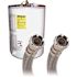 Fluidmaster 3/4 in. F.I.P. x 3/4 in. F.I.P. x 24 in. L Braided Stainless Steel Water Heater Connector