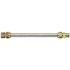 Watts Stainless Steel Gas Appliance Connector, 3/8 in. OD, 1/4 in. ID, 3/8 in. MNPT x 1/2 in. FNPT, 12 in. L