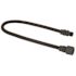Watts Stainless Steel Gas Hearth Connector, Black Coated, 3/8 in. OD, 1/4 in. ID, 3/8 in. MNPT x 1/2 in. FNPT, 24 in. Long