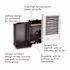 Cadet 240-volt 1,500-watt Com-Pak In-wall Fan-forced Electric Heater in White with Thermostat