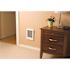 Cadet 240-volt 1,500-watt Com-Pak In-wall Fan-forced Electric Heater in White with Thermostat