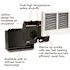 Cadet 240/208-volt 4,000/3,000-watt Com-Pak Twin In-wall Fan-forced Electric Heater in White with Thermostat