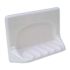 Lenape Wall-Mounted White Ceramic Tub Soap 4 in. x 6 in.