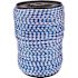 Boshart Industries 1/4 in. 50 ft. Blue/White Hollow Braid Polypro Rope Reel