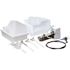 GE 4 lbs. Built-In Plastic Ice Maker Installation Kit in White