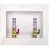Water-Tite 1/2 in. PEX Econo Center Drain Washing Machine Outlet Box with Brass Hammer Arrestors