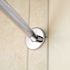 MOEN 58.4 in. Curved Shower Rod in Polished Stainless Steel