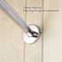 MOEN 58.4 in. Curved Shower Rod in Polished Stainless Steel