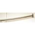 MOEN 58.4 in. Curved Shower Rod in Brushed Stainless Steel (Flanges Not Included)