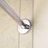MOEN 60 in. Low Profile Curved Shower Rod Flange in Brushed Stainless Steel