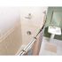 MOEN 54 in. - 72 in. Adjustable Length Curved Shower Rod in Chrome
