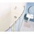 MOEN 54 in. - 72 in. Adjustable Length Curved Shower Rod in Brushed Nickel