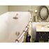 MOEN 54 in. - 72 in. Adjustable Length Curved Shower Rod in Brushed Nickel