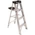 Werner 4 ft. Aluminum Step Ladder (8 ft. Reach Height) with 300 lb. Load Capacity Type IA Duty Rating