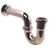 Premier 1-1/2 in. Brass Ground Joint P Trap 17-Gauge Chrome Plated