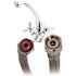 Fluidmaster 1/2 in. Compression x 1/2 in. F.I.P. x 16 in. L Braided Stainless Steel Faucet Connector
