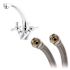 Fluidmaster 3/8 in. Compression x 3/8 in. Compression x 12 in. L Braided Stainless Steel Faucet Connector