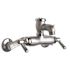 Chicago Faucets 305 Series 2-Handle Utility Faucet with Adjustable Arms in Chrome Plated Brass