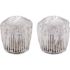 Delta Pair of Knob Handles in Clear for 2-Handle Bar/Prep/Kitchen/Laundry/Bathroom Faucets