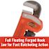 RIDGID 6 in. Straight Pipe Wrench for Heavy-Duty Plumbing, Sturdy Plumbing Pipe Tool with Self Cleaning Threads and Hook Jaws