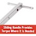RIDGID 1-14 in. to 2-1/2 in. Adjustable 10 in. to 17 in. Fold Over Telescoping Basin Wrench for Tight Spaces